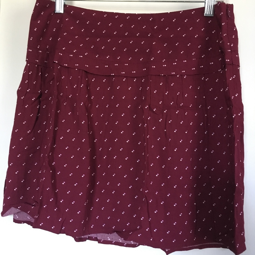 Gap Magenta Dotted Mini Skirt, Size 6